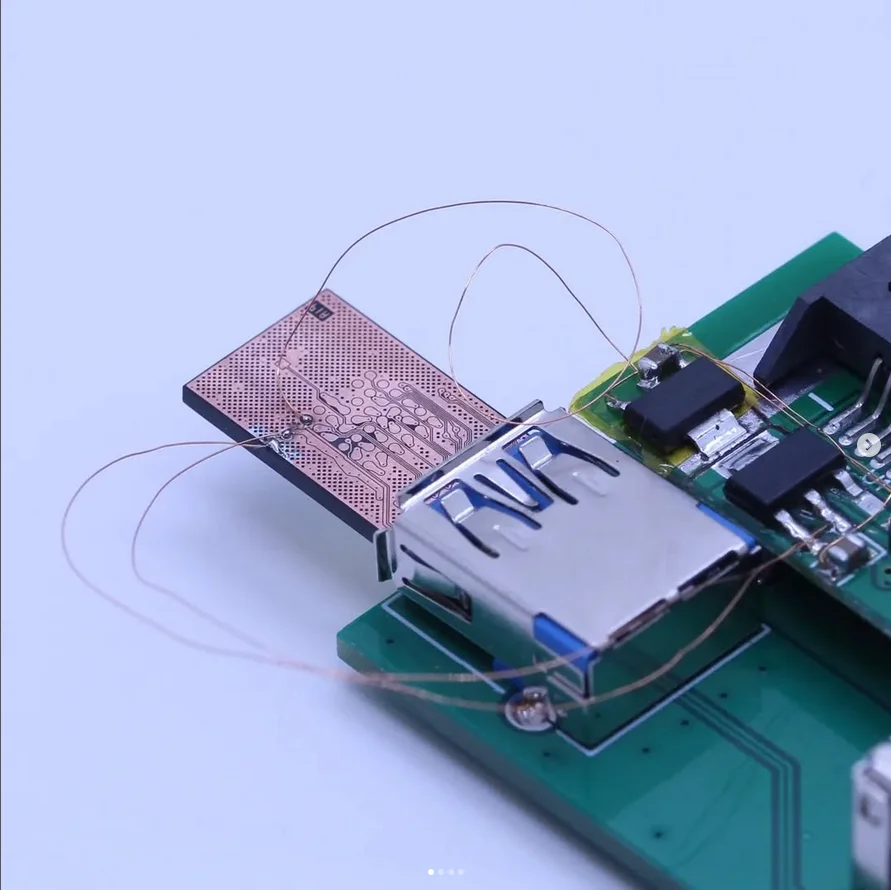 Data recovery from the Kingston DTSE39H USB — diagram of the chipoff procedure and the faulty-power bypass