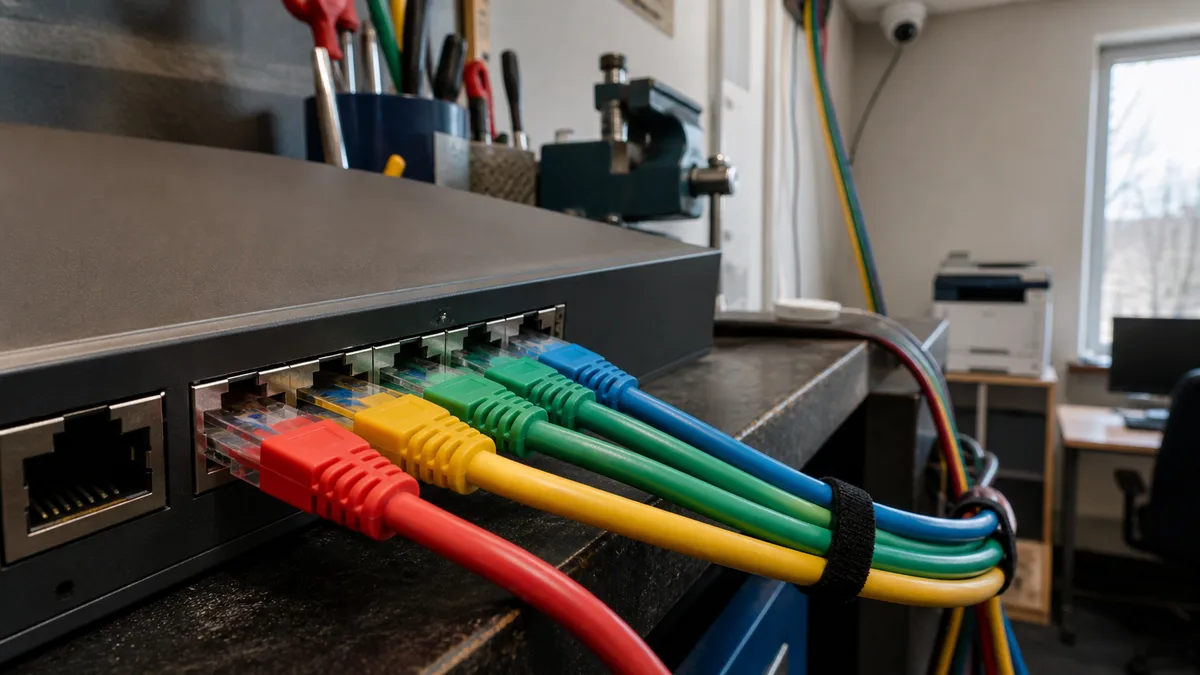 Segmentace firemní sítě přes VLAN: kamery, tiskárny a hosté zvlášť