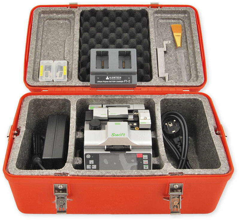 Fibre-optic fusion splicer — automatic alignment and splicing of single-mode and multimode fibres