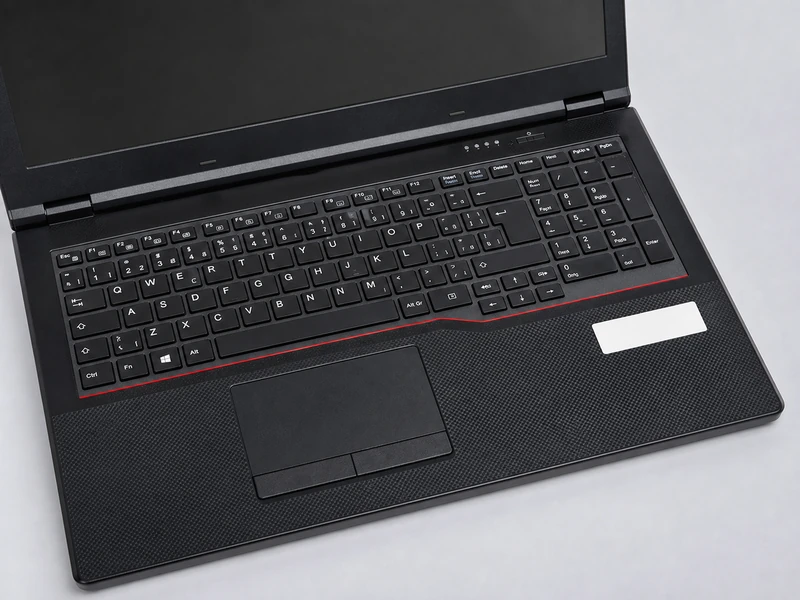 Detail klávesnice a touchpadu business notebooku